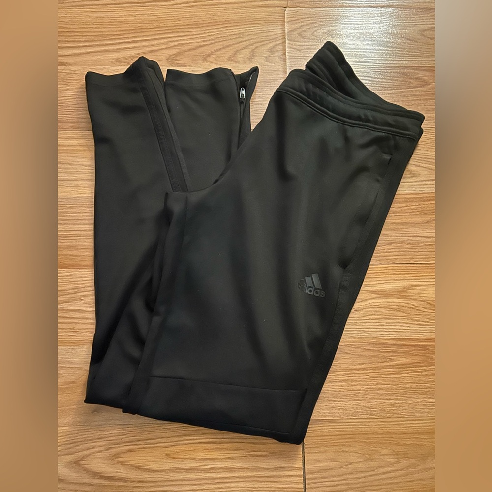 Women adidas track pants gym slim fit black SM